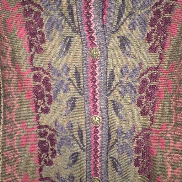 Colorful button down sweater - Picture 6 of 6